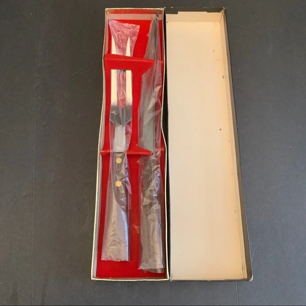 Emdeko Stainless Steel serated knife fork set